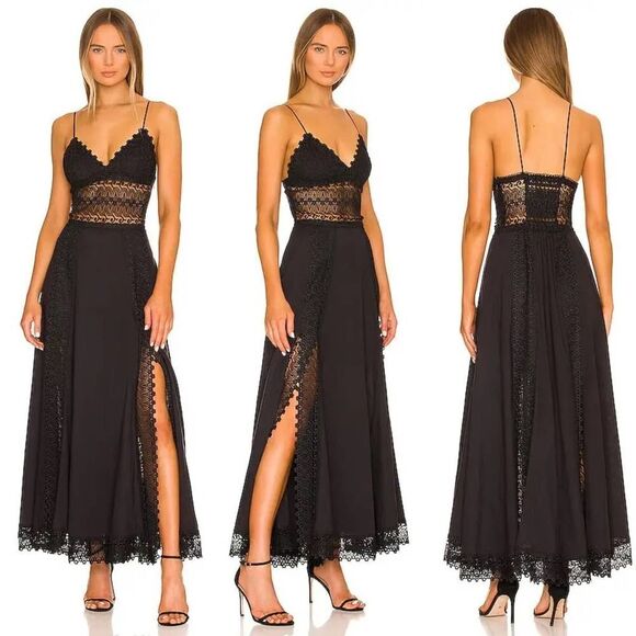 Charo Ruiz Brenda Long Dress black XL - Picture 4 of 13